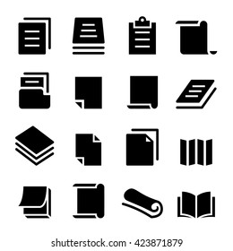 Paper Icon Set