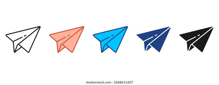 Conjunto de Ícones de Papel - Coleção de Vários Estilos