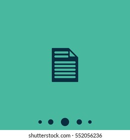 Paper icon. Sheet illustration.