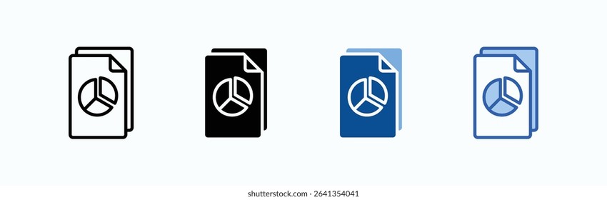Paper icon sheet multiple style collection isolated vector