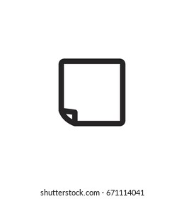 paper icon. sign design