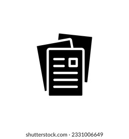 paper icon simple design in white background