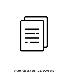paper icon simple design in white background
