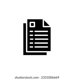 paper icon simple design in white background