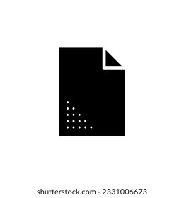 Papiersymbol, einfaches Design auf weißem Hintergrund