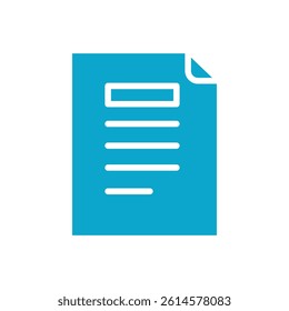 paper icon Simple thin line stroke vector