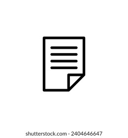 Paper icon simple vector perfect illustration
