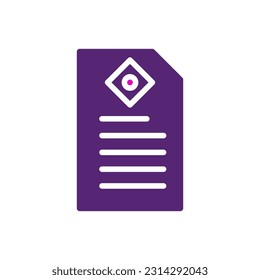 Paper icon solid purple pink colour chinese new year vector element and symbol perfect.