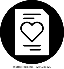 paper icon solid white style valentine illustration vector element and symbol perfect. Icon sign from modern collection for web.