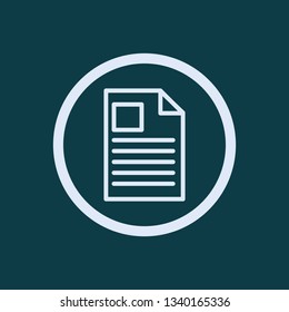 Paper icon symbol - vector eps 10