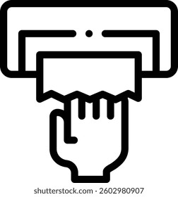 paper icon. Thin Linear Style Design Isolated On White Background