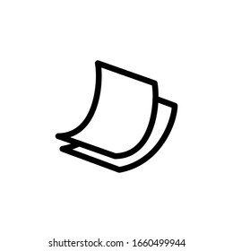 Paper Icon In Trendy  Design Vector Eps 10