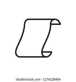 paper icon in trendy flat design 