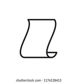 paper icon in trendy flat design 