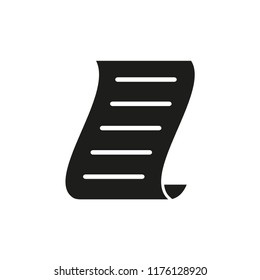 paper icon in trendy flat design 