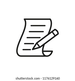 paper icon in trendy flat design 