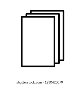paper icon in trendy flat design 