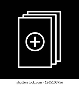paper icon in trendy flat design