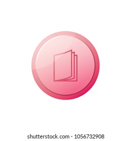 paper icon in trendy flat style 