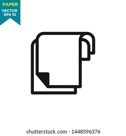 paper icon in trendy flat style 