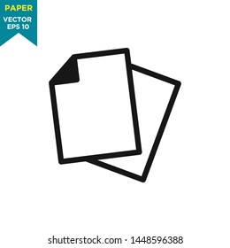 paper icon in trendy flat style 