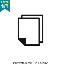 paper icon in trendy flat style 