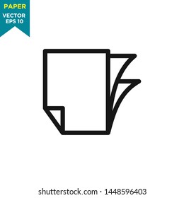 paper icon in trendy flat style 