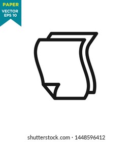paper icon in trendy flat style 