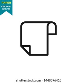 paper icon in trendy flat style 