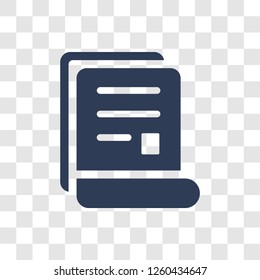 Paper icon. Trendy Paper logo concept on transparent background from E-learning and education collection