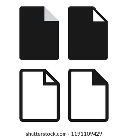 paper icon type. vector illustration
