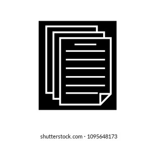Paper icon vector 