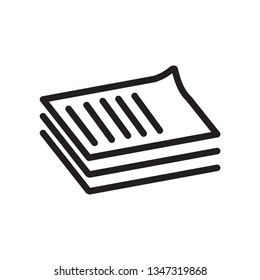paper icon vector