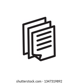 paper icon vector