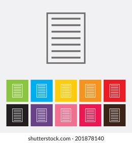 Paper icon - Vector