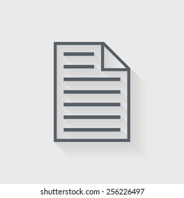 Paper icon - Vector