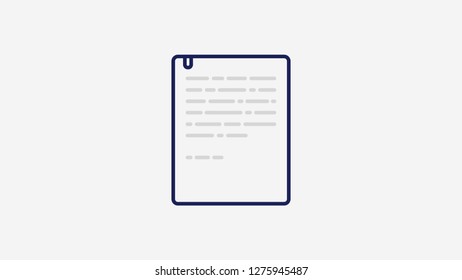 Paper icon vector. Business paper icon. Copy file icon. Duplicate document symbol.