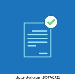 Paper icon vector. Business symbol vector.