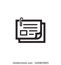 Paper Icon Vector Design Ilustration