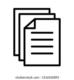 Paper icon vector design template