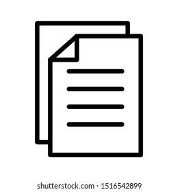 Paper icon vector design template