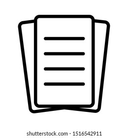 Paper icon vector design template