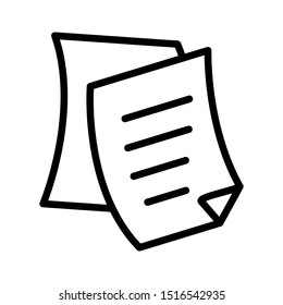 Paper icon vector design template