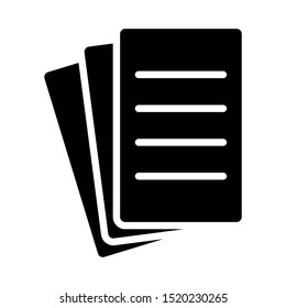 Paper icon vector design template