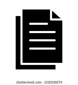 Paper icon vector design template