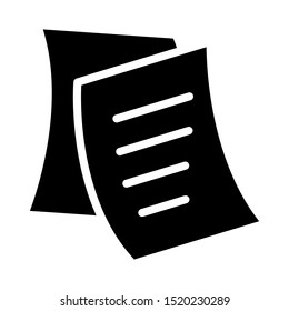 Paper icon vector design template