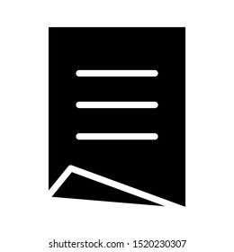 Paper icon vector design template