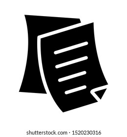 Paper icon vector design template