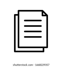 Icono de papel Ilustración de plantillas de diseño vectorial