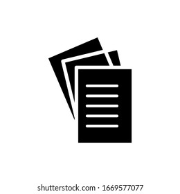 Plantilla de diseño vectorial de icono de papel